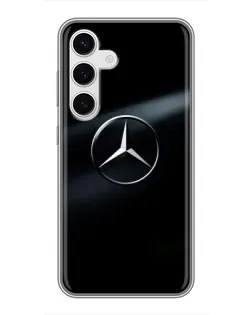 Чохол для Samsung Galaxy S24 з картинкою «Mercedes на металі»
