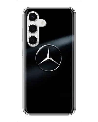 Чехол для Samsung Galaxy S24 с картинкой «Mercedes на металле» Чехол для Samsung Galaxy S24 с картинкой «Mercedes на металле»