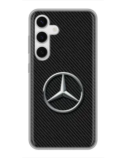 Чохол для Samsung Galaxy S24 з картинкою «Карбоновий Mercedes стиль»