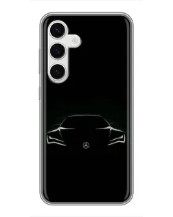 Чохол для Samsung Galaxy S24 з картинкою «Mercedes — силует авто»