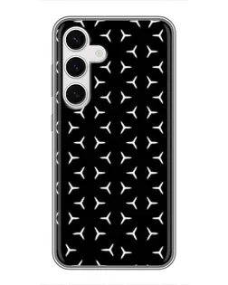 Чохол для Samsung Galaxy S24 з картинкою «Mercedes паттерн зірок»