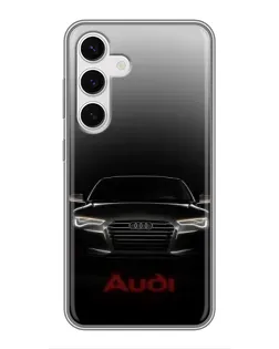 Чехол для Samsung Galaxy S24 с картинкой «Audi — градиентный контур»