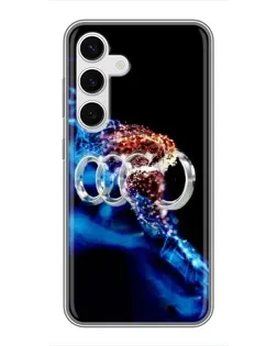 Чехол для Samsung Galaxy S24 с картинкой «Энергия лого Audi»