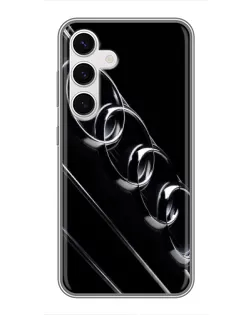 Чехол для Samsung Galaxy S24 с картинкой «Audi — абстрактные кольца»