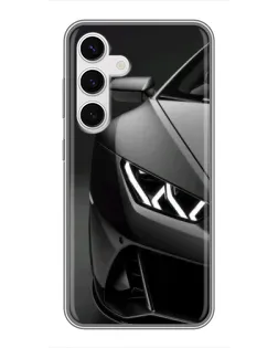 Чехол для Samsung Galaxy S24 с картинкой «Lamborghini фары детализация»