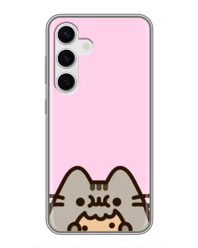 Чехол для Samsung Galaxy S24 с картинкой «Pusheen и печенье» Чехол для Samsung Galaxy S24 с картинкой «Pusheen и печенье»
