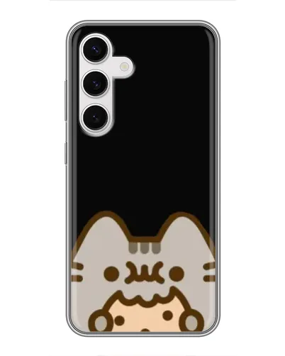 Чехол для Samsung Galaxy S24 с картинкой «Пушин на черном» Чехол для Samsung Galaxy S24 с картинкой «Пушин на черном»