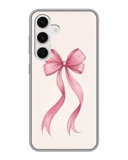 Чехол для Samsung Galaxy S24 с картинкой «Розовый бант»