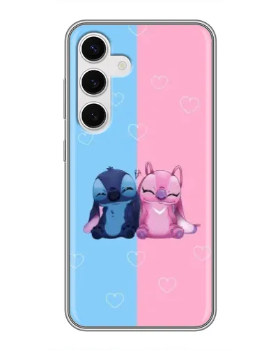 Чохол для Samsung Galaxy S24 з картинкою «Stitch та Angel Love» Чохол для Samsung Galaxy S24 з картинкою «Stitch та Angel Love»