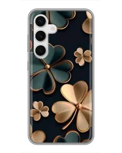 Чохол для Samsung Galaxy S24 з картинкою «Конюшина в золоті» Чохол для Samsung Galaxy S24 з картинкою «Конюшина в золоті»