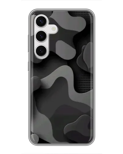 Чехол для Samsung Galaxy S24 с картинкой «Темный абстрактный камуфляж» Чехол для Samsung Galaxy S24 с картинкой «Темный абстрактный камуфляж»