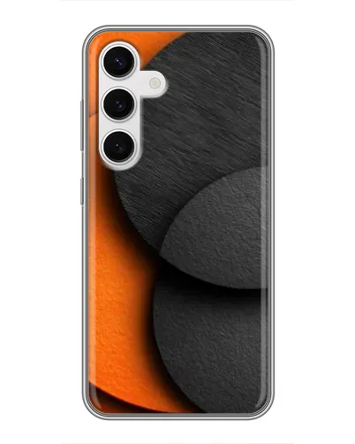 Чехол для Samsung Galaxy S24 с картинкой «Геометрия оранжевых кругов» Чехол для Samsung Galaxy S24 с картинкой «Геометрия оранжевых кругов»