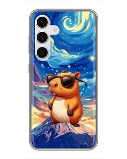 Чехол для Samsung Galaxy S24 с картинкой «Капибара Ван Гога» Чехол для Samsung Galaxy S24 с картинкой «Капибара Ван Гога»