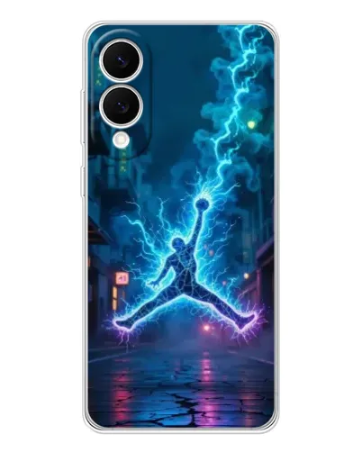 Чехол для Samsung Galaxy S25 Edge с картинкой «Jordan Gold Jumpman»