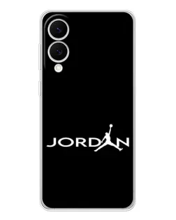 Чехол для Samsung Galaxy S25 Edge с картинкой «Jordan White Logo»
