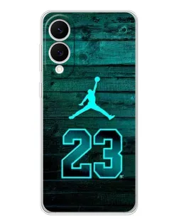 Чехол для Samsung Galaxy S25 Edge с картинкой «Jordan Cyan 23»