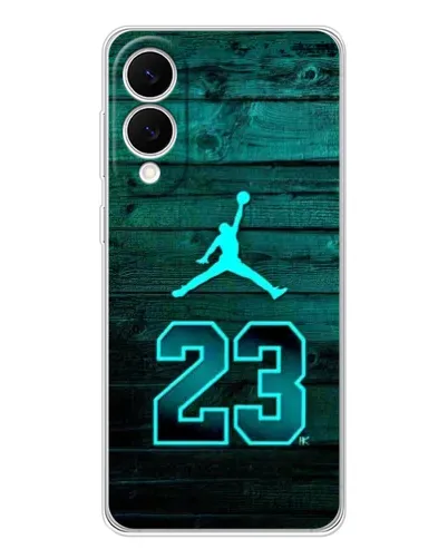 Чехол для Samsung Galaxy S25 Edge с картинкой «Jordan Cyan 23»