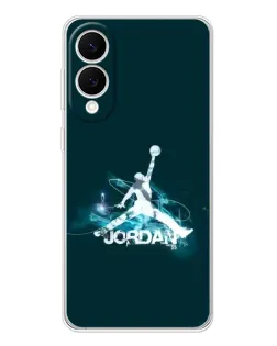 Чехол для Samsung Galaxy S25 Edge с картинкой «Jordan Blue Fire»