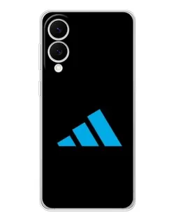 Чехол для Samsung Galaxy S25 Edge с картинкой «Adidas Cyan Logo»