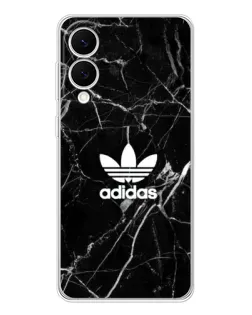 Чехол для Samsung Galaxy S25 Edge с картинкой «Белый мрамор Adidas»