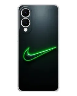 Чехол для Samsung Galaxy S25 Edge с картинкой «Неоновый контур Nike»