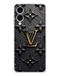 Чехол для Samsung Galaxy S25 Edge с картинкой «Кожаная текстура LV»