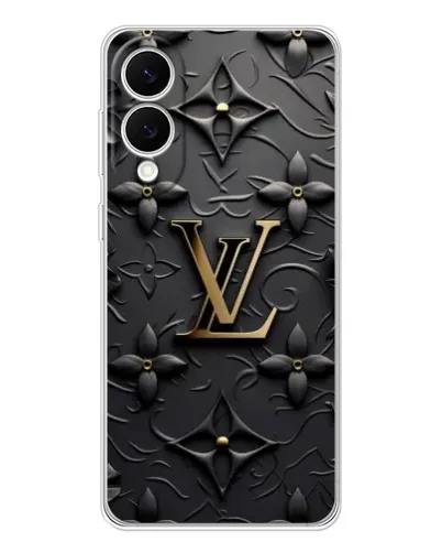 Чехол для Samsung Galaxy S25 Edge с картинкой «Кожаная текстура LV»