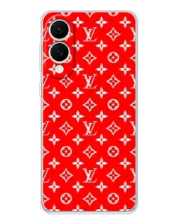 Чехол для Samsung Galaxy S25 Edge с картинкой «Яркий паттерн LV»