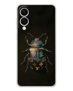 Чехол для Samsung Galaxy S25 Edge с картинкой «LV — мраморный принт»