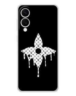 Чехол для Samsung Galaxy S25 Edge с картинкой «Цветочная монограмма»