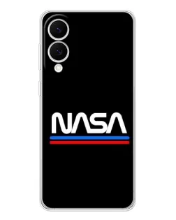 Чехол для Samsung Galaxy S25 Edge с картинкой «NASA — классика Red Blue» Чехол для Samsung Galaxy S25 Edge с картинкой «NASA — классика Red Blue»