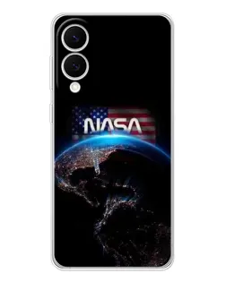 Чехол для Samsung Galaxy S25 Edge с картинкой «Земля из космоса NASA»