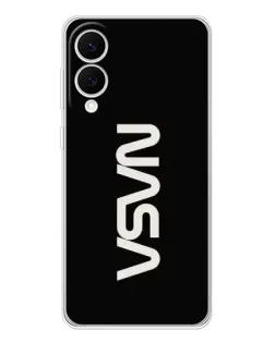 Чехол для Samsung Galaxy S25 Edge с картинкой «NASA — вертикальный логотип»
