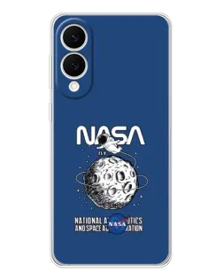 Чехол для Samsung Galaxy S25 Edge с картинкой «NASA — лунная миссия»