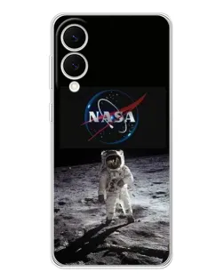 Чехол для Samsung Galaxy S25 Edge с картинкой «Астронавт на Луне»