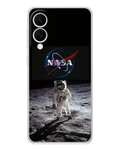 Чехол для Samsung Galaxy S25 Edge с картинкой «Астронавт на Луне»