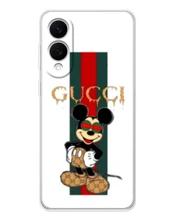 Чехол для Samsung Galaxy S25 Edge с картинкой «Микки Маус Gucci — полосы»
