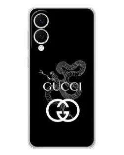 Чехол для Samsung Galaxy S25 Edge с картинкой «Gucci — серебряная змея»