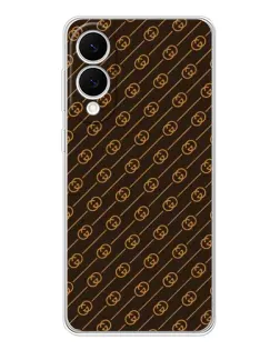 Чехол для Samsung Galaxy S25 Edge с картинкой «Gucci — золотые диагонали»