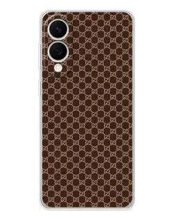 Чохол для Samsung Galaxy S25 Edge з картинкою «Gucci — шоколадна сітка» Чохол для Samsung Galaxy S25 Edge з картинкою «Gucci — шоколадна сітка»