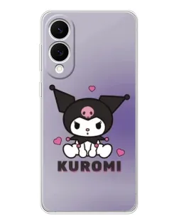 Чехол для Samsung Galaxy S25 Edge с картинкой «Kuromi — фиолетовый арт»