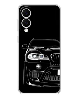 Чехол для Samsung Galaxy S25 Edge с картинкой «Темный силуэт BMW»