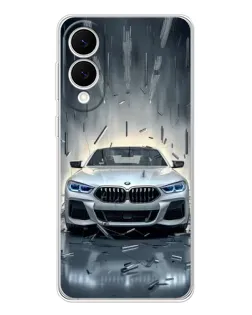Чехол для Samsung Galaxy S25 Edge с картинкой «BMW в свете фар»