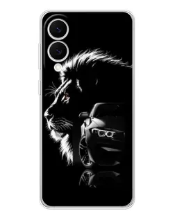 Чехол для Samsung Galaxy S25 Edge с картинкой «BMW и лев»