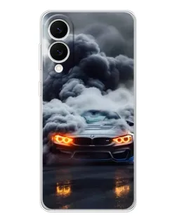 Чехол для Samsung Galaxy S25 Edge с картинкой «BMW в дыму»