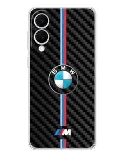 Чехол для Samsung Galaxy S25 Edge с картинкой «Эмблема BMW и карбон»