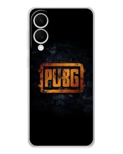 Чехол для Samsung Galaxy S25 Edge с картинкой «PUBG — золотой логотип»
