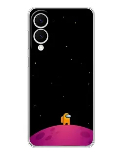Чехол для Samsung Galaxy S25 Edge с картинкой «Одинокий герой на планете»