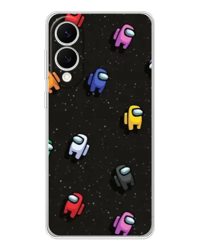Чехол для Samsung Galaxy S25 Edge с картинкой «Космический паттерн Among Us» Чехол для Samsung Galaxy S25 Edge с картинкой «Космический паттерн Among Us»