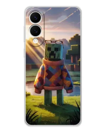 Чехол для Samsung Galaxy S25 Edge с картинкой «Крипер в свитере» Чехол для Samsung Galaxy S25 Edge с картинкой «Крипер в свитере»